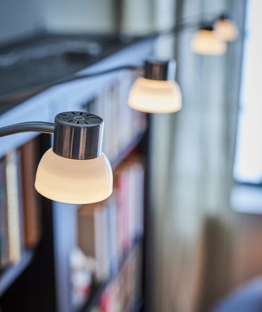 IKEA LINDSHULT OŚWIETLENIE REGAŁOWE LED NIKLOWANE - obrazek 5