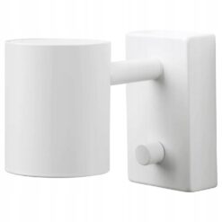 IKEA NYMANE KINKIET LAMPA ŚCIENNA BIAŁY 11 cm