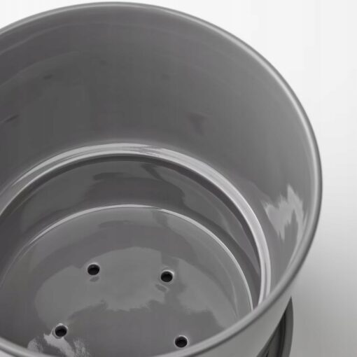 IKEA CITRUSFRUKT DONICZKA Z PODSTAWKĄ SZARA 15 CM - obrazek 4