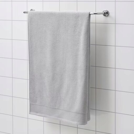 IKEA VINARN RĘCZNIK KĄPIELOWY JASNY SZARY 100x150 - obrazek 2