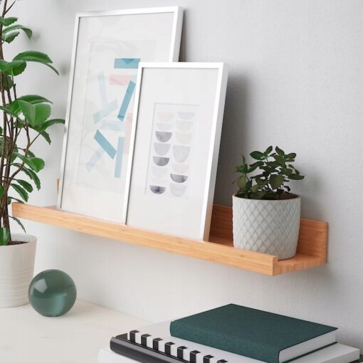 IKEA MALERAS PÓŁKA NA ZDJĘCIA BAMBUS 75 CM - obrazek 2