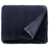 IKEA SOLTULPAN PLED NARZUTA KOC GRANATOWY 130x170