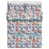 IKEA VITKNAVEL KOMPLET POŚCIELI W KWIATY 200x200cm
