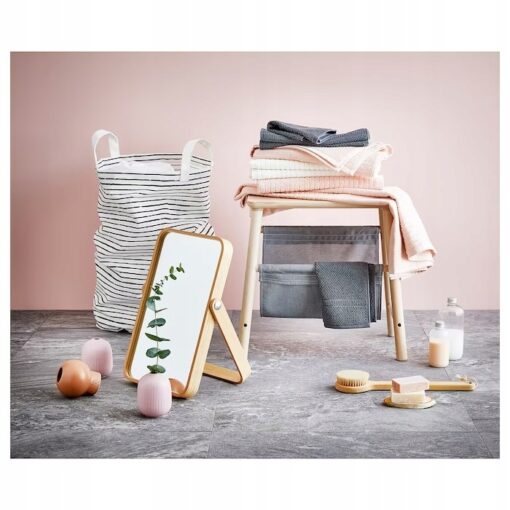 IKEA VILTO STOŁEK ZE SCHOWKIEM BRZOZA/SZARY 45CM - obrazek 4