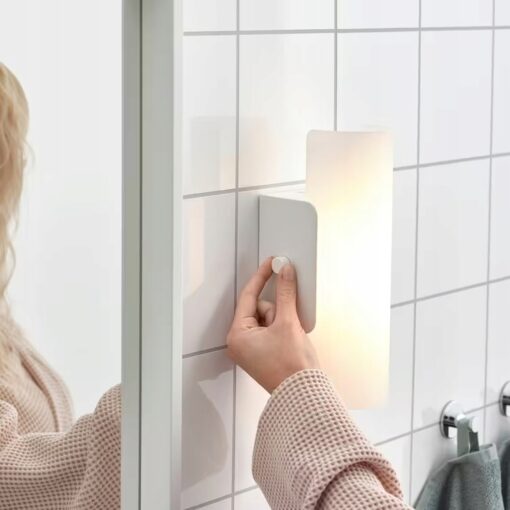 IKEA HAVSDUN LAMPA ŚCIENNA LED BIAŁA / MATOWA - obrazek 2