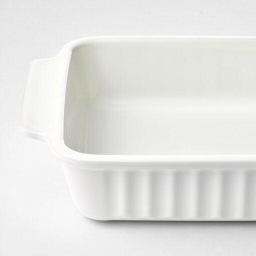 IKEA POETISK NACZYNIE ŻAROODPORNE KREMOWE 34x23 CM - obrazek 4