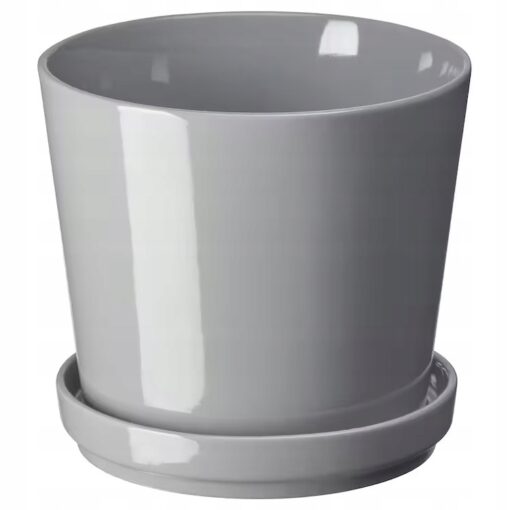 IKEA CITRUSFRUKT DONICZKA Z PODSTAWKĄ SZARA 15 CM