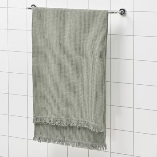 IKEA VALLASAN RĘCZNIK KĄPIELOWY JASNY ZIELONY - obrazek 3