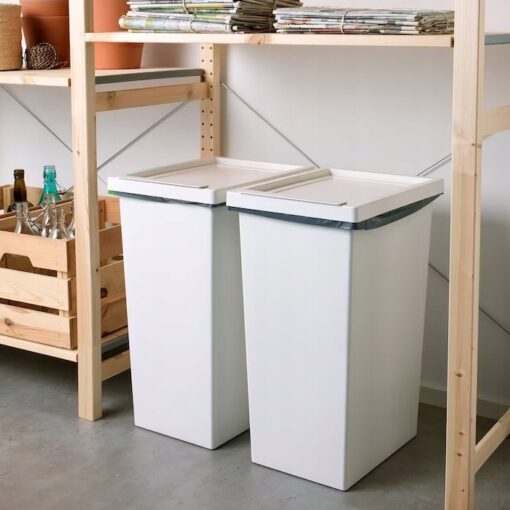 IKEA FILUR KOSZ NA ŚMIECI POJEMNIK Z POKRYWKĄ 42 L - obrazek 2