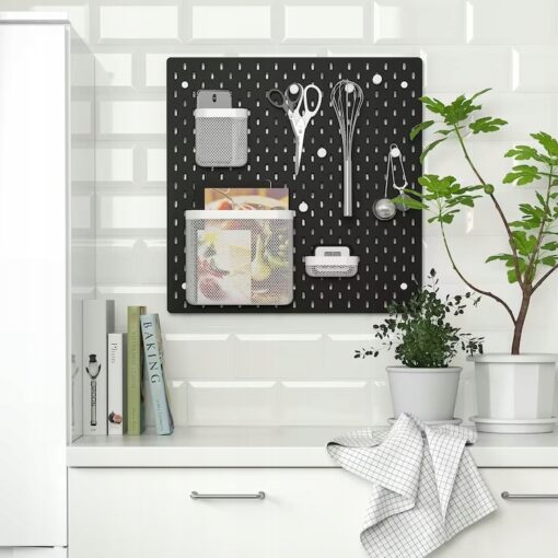 IKEA SKADIS TABLICA PERFOROWANA CZARNA 56x56 CM - obrazek 3