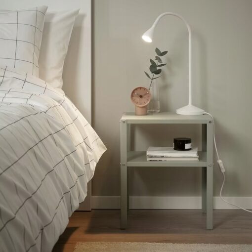 IKEA KNARREVIK STOLIK NOCNY JASNY ZIELONY 37x28 CM - obrazek 3