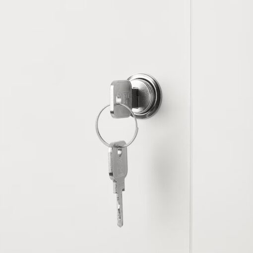 IKEA KALLAX WKŁAD Z DRZWIAMI NA ZAMEK BIAŁY 33x33 - obrazek 3