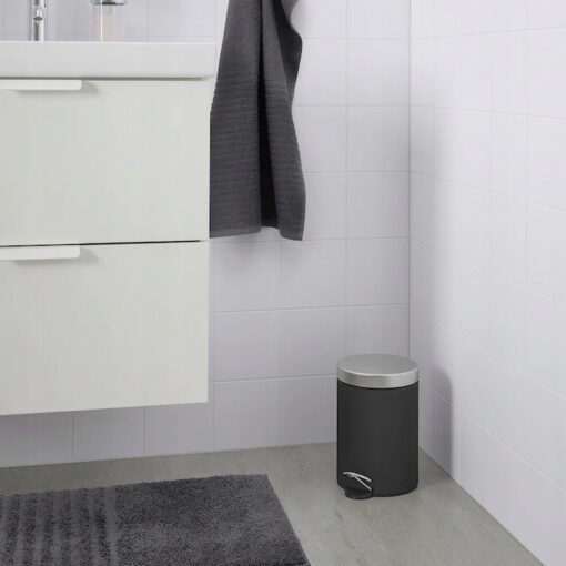IKEA EKOLN KOSZ NA ODPADY CIEMNY SZARY - obrazek 2