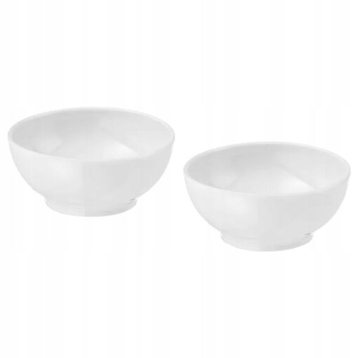 IKEA 365+ ZESTAW MISEK MISKA 2 SZT. BIAŁY 9 CM