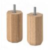IKEA ULLARP NOGA MEBLOWA DĄB 10 CM 2 SZT.