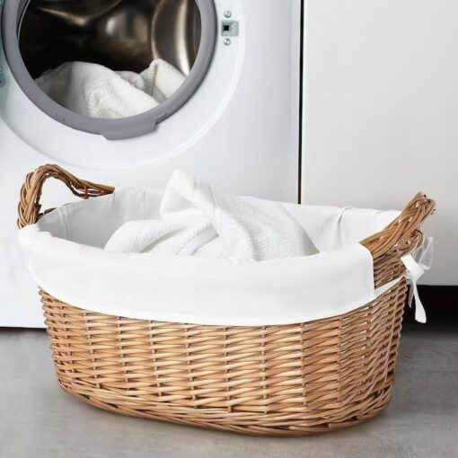 IKEA TALKNING KOSZ NA PRANIE Z WIERZBY 40 L - obrazek 4