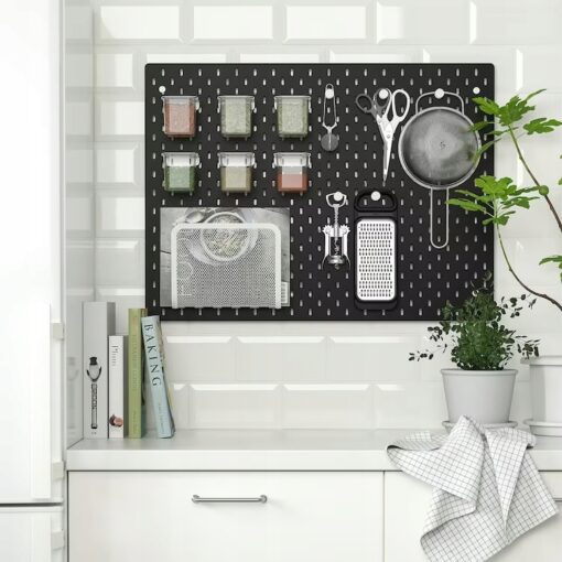 IKEA SKADIS TABLICA PERFOROWANA CZARNA 76x56 CM - obrazek 3