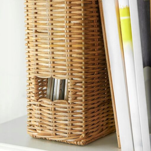 IKEA TRUMMIS SEGREGATOR RĘCZNIE WYKONANY RATTANOWY - obrazek 3