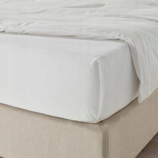 IKEA DVALA PRZEŚCIERADŁO BIAŁE 240x260 CM - obrazek 3