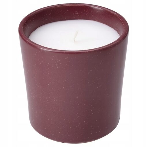 IKEA STORTSKON ŚWIECA ZAPACHOWA CZERWONA / JAGODY - obrazek 2