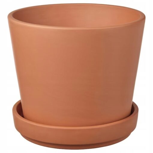 IKEA BRUNBAR DONICZKA Z PODSTAWKĄ TERAKOTA 15 CM