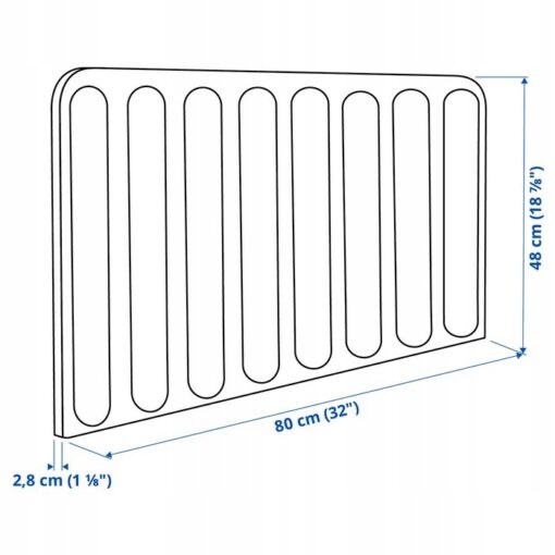 IKEA EILIF ŚCIANKA DO BIURKA JASNY SZARY 80x48 CM - obrazek 6