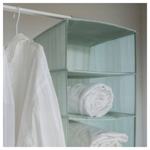 IKEA STUK ORGANIZATOR NA UBRANIA 7 PÓŁEK ZIELONY - obrazek 5