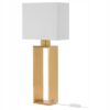 IKEA STILTJE LAMPA STOŁOWA KREMOWY/MOSIĄDZ 59 CM
