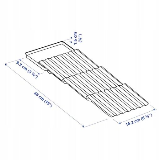 IKEA UPPDATERA UCHWYT NA PRZYPRAWY ANTRACYT 20x50 - obrazek 3