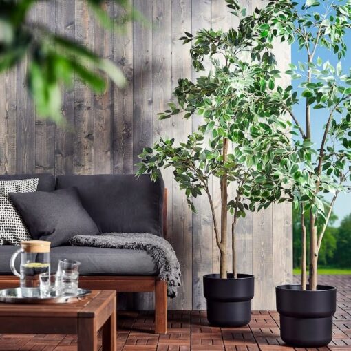 IKEA FORENLIG OSŁONKA DONICZKI CZARNA 24 CM - obrazek 3