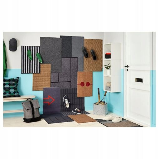 IKEA KOGE WYCIERACZKA SZARA / CZARNA 69x90 cm - obrazek 4
