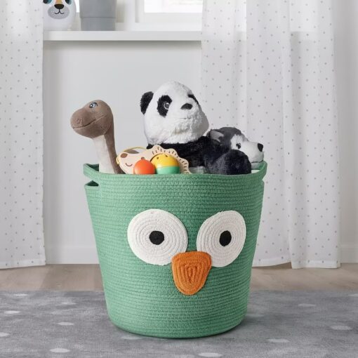 IKEA UPPSTA TORBA PLECIONA NA ZABAWKI ZIELONA - obrazek 3
