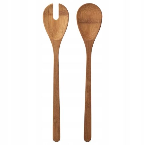 IKEA GRONSAKER SZTUĆCE SAŁATKOWE BAMBUSOWE 2 SZT.