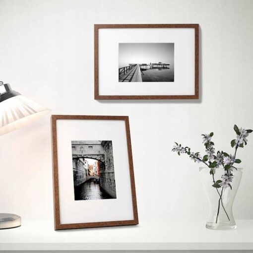 IKEA HOVSTA RAMKA NA ZDJĘCIA ŚREDNI BRĄZ 21x30 CM - obrazek 2