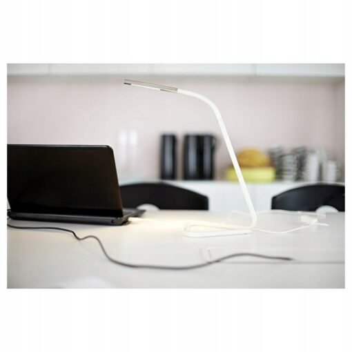IKEA HARTE LAMPA BIURKOWA LED BIAŁA / SREBRNA - obrazek 6