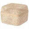 IKEA SMARRA PUDEŁKO Z POKRYWKĄ NATURALNE 30X30X23