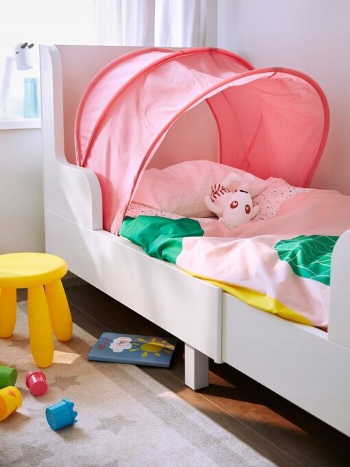 IKEA SUFFLETT BALDACHIM NAMIOT DO ŁÓŻKA RÓŻOWY - obrazek 2