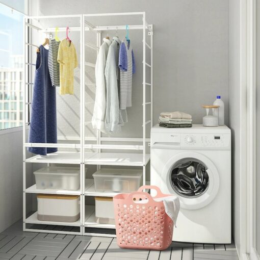 IKEA SLIBB KOSZ NA PRANIE ELASTYCZNY RÓŻOWY - obrazek 2
