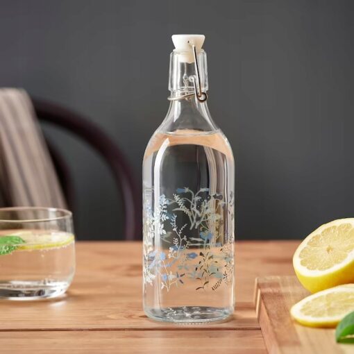 IKEA KORKEN BUTELKA Z KAPSLEM ZE WZOREM 0.5 L - obrazek 4