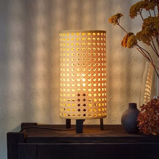 IKEA SAXHYTTAN LAMPA STOŁOWA BEŻ/CZARNY 26 CM - obrazek 5