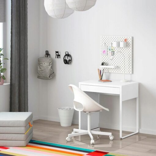 IKEA MICKE BIURKO BIAŁE DLA DZIECKA 73x50x75 cm - obrazek 2