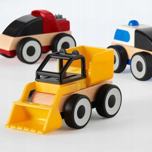 IKEA LILLABO CIĘŻARÓWKI SAMOCHODZIKI RÓŻNE KOLORY - obrazek 2
