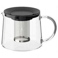 IKEA RIKLIG CZAJNICZEK SZKLANY Z SITKIEM 1.5 L