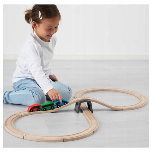 IKEA LILLABO KOLEJKA TORY WAGONIKI ZESTAW 20 ELEMENTÓW - obrazek 2