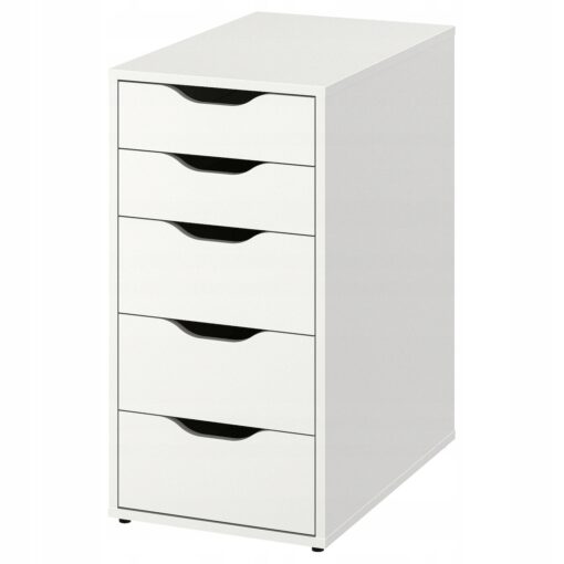 IKEA ALEX KOMODA BIAŁY KOLOR 5 SZUFLAD 36x70 CM