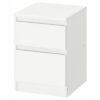IKEA KULLEN KOMODA 2 SZUFLADY BIAŁY KOLOR 35x49 CM