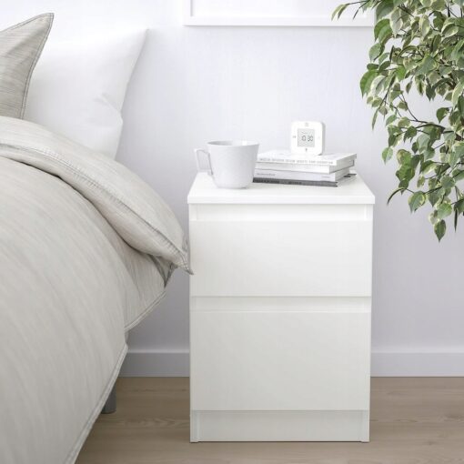 IKEA KULLEN KOMODA 2 SZUFLADY BIAŁY KOLOR 35x49 CM - obrazek 4