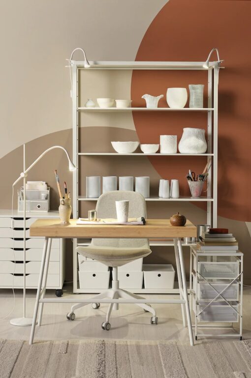 IKEA LENNART KOMODA NA DOKUMENTY DO BIURA ORGANIZER BIAŁA 56 CM - obrazek 3