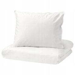 IKEA ANGSLILJA KOMPLET POŚCIELI BIAŁY 150X200 / 50X60
