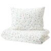 IKEA MOJLIGHET KOMPLET POŚCIELI BIAŁY Z WZOREM 150X200 / 50X60 CM